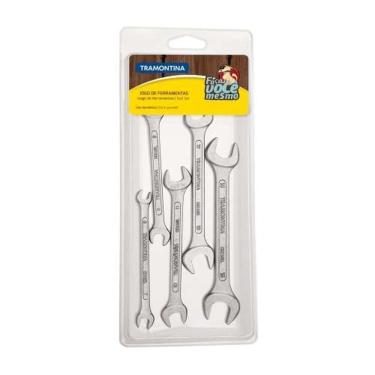 Imagem de Chave Fixa Tramontina 6 A 15mm - Jogo Com 5 Peças