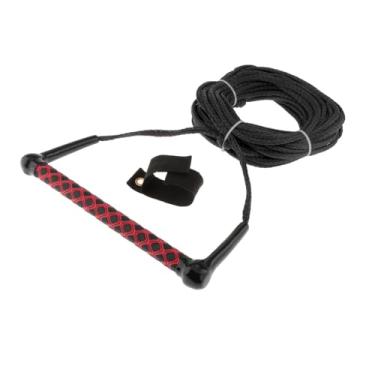 Imagem de oshhni Corda para esqui aquático Wake Board com alça de reboque, linha para esportes aquáticos, corda de reboque para esquis Wakeboard, acessórios, Corda Negra