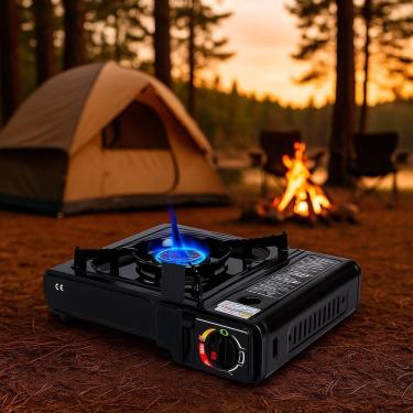 Imagem de Mini Fogão Fogareiro Regulável Para Camping E Pesca