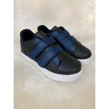 Imagem de Tênis Masculino Casual Sapatênis Infantil de tiras autocolantes - Pequ