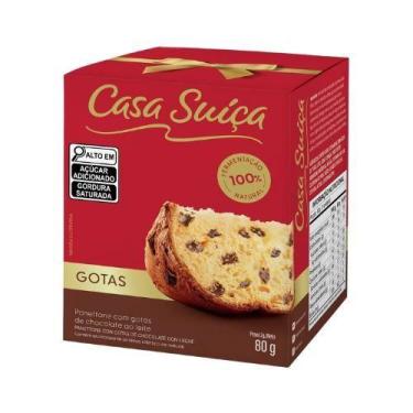 Imagem de Panettone Casa Suiça Sabor Gotas de Chocolate 80G - MARILAN