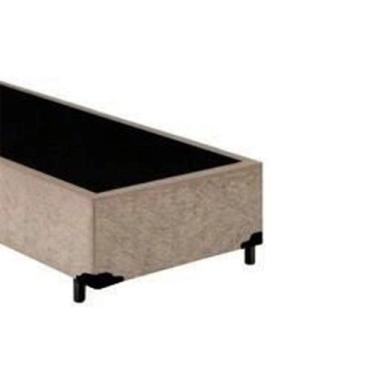 Imagem de Cama Box Solteiro Suede Loja Xerife Bege 40x88x188 - KSM Colchões