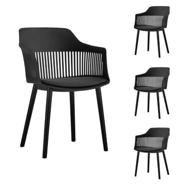 Imagem de Kit 4 Cadeiras De Jantar Estofada Marcela Montreal