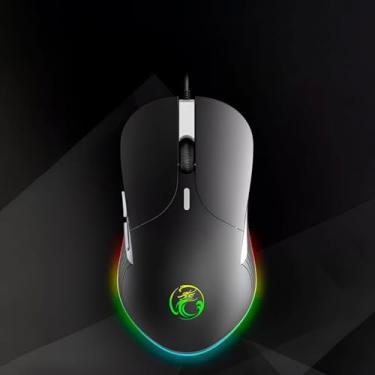 Imagem de Mouse Óptico Gamer Retro Iluminado Com Fio Usb RGB