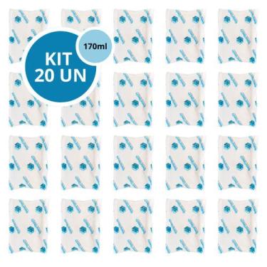 Imagem de Kit 20 Gelo Gel Bolsa Artificial Reutilizável Flexível Compressa 170g 