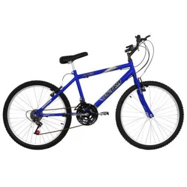 Imagem de Bicicleta Ultrabikes Aro 24 Quadro em Aço Carbono Azul Pedivela 165mm 