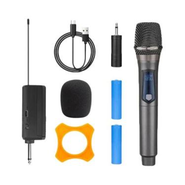 Imagem de Microfone Sem Fio Recarregável Portátil 2.4G Kits De Microfones Múltip