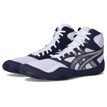 Imagem de ASICS Tênis de luta livre masculino Snapdown 4, Meia-noite/prata pura, 10 Wide