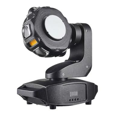 Imagem de Luz de cabeça móvel profissional para DJ, 6x10W LED RGBW de alta intensidade, luz de cabeça móvel com ligação XYZ de três eixos, DMX512/Automático/Mestre/Escravo