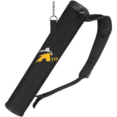Imagem de SUNYA Suporte traseiro para flecha e flecha, aljava, aljava, bolsa de flecha, acessórios de tiro com arco, aljava de campo, bolso externo, cinto ajustável para jovens, adolescentes e adultos, 53 cm,
