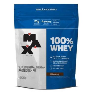 Imagem de 100% Whey Protein Refil 900g - Max Titanium - INDEFINIDO , 1, 900g, Ch