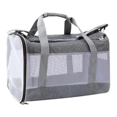 Imagem de Baoblaze Bolsa de transporte para animais de estimação dobrável com alça, resistente ao desgaste, bolsa de viagem para cães e gatos, com laterais macias para