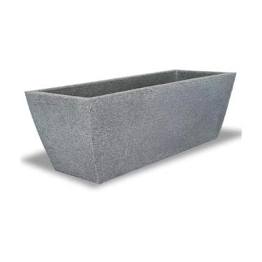 Imagem de Vaso Jardineira P/planta Polietileno Floreira Varanda Jardim (Cinza)