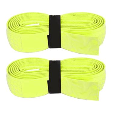 Imagem de aqxreight Tennis Badminton Racket Grip Fita Conjunto - Grip - Espessos para Controle e Conforto Aprimorados Banda de Alça de Absorção de Suor Amarelo (#4)