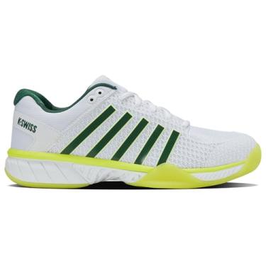 Imagem de K-Swiss Tênis masculino Express Light Pickleball, Branco/Neon Lime/Eden, 45
