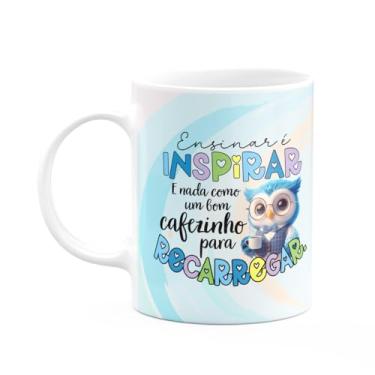 Imagem de JPS INFO, Caneca Professor coruja - Ensinar é inspirar