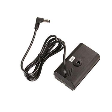 Imagem de FocusFoto NP-F Cabo de alimentação adaptador DC de bateria falsa com plugue DC 5,5 * 2,5 mm para Sony NP-F550 F570 F750 F770 NP-F960 NP-F970 para monitor de câmera de vídeo LED YN300 II YN-600 W260 CN