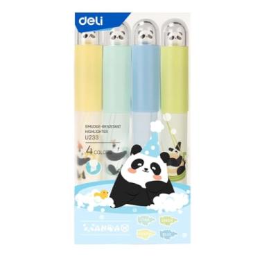 Imagem de Marca Texto Tons Pasteis Panda DELI - 4 Cores