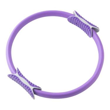 Imagem de Dynwave Anel de Pilates Fitness Anel para Mulheres Leve Portátil Círculo de Pilates Exercitador Interno de Coxa para Costas Cintura Pernas Ombro, Roxo