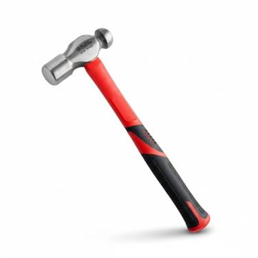 Imagem de BLACK CANYON Martelo Ball Peen de 680 g – Martelo Ballpeen de aço carbono forjado de cabeça dupla com cabo de fibra de vidro de 35,5 cm – Martelos de metal duráveis para automóveis e bricolage