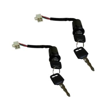 Imagem de Interruptor de ignição com chave 4 fios para Tao-Tao Bu-yang Coo-lsport Ka-zuma Su-nl Coo-lster 50cc 70cc 90cc 110cc 125cc 150cc 200cc 250cc Quad Super Pocket Dirt Bike ATV e Scooters (4 pinos) (2