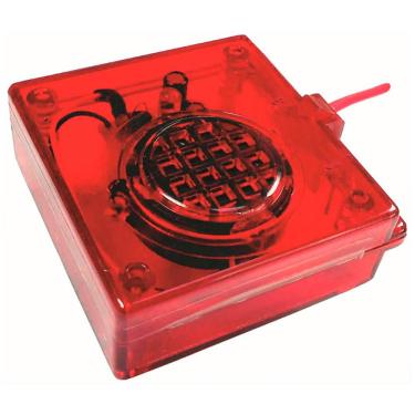 Imagem de Sirene de Ré Piezoelétrica 12/24V Intermitente Led Vermelho