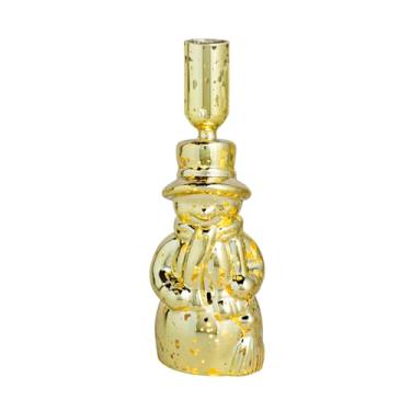 Imagem de Mud Pie Suporte de boneco de neve pequeno que ilumina de Natal