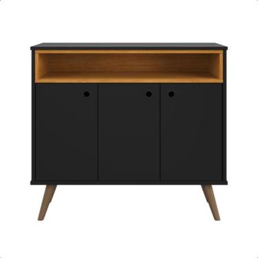 Imagem de Aparador Buffet Paris Cantinho do Café Com 3 Portas e Nicho - Moveis F