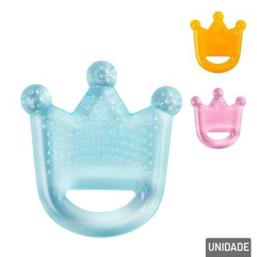 Imagem de Mordedor D`água Para Bebê 8cm Coroa Color - Tudo em Caixa