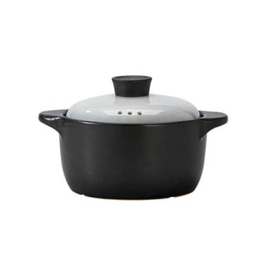 Imagem de Conjunto de pratos de cerâmica graduais combinados espessos para casa - caçarola de 2,5 litros