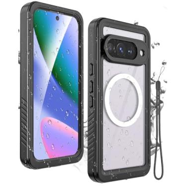 Imagem de Miimall Capa à prova d'água para Google Pixel 10, proteção de tela e câmera embutida, IP68 à prova d'água, resistente, grau militar, à prova de choque, à prova de poeira, à prova de queda, resistente