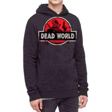 Imagem de Moletom Com Capuz Filme Deadpool Dead World  Ref:716 - smoke, Preto, P