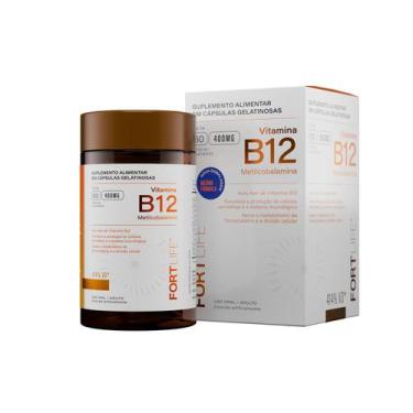 Imagem de Suplemeto Alimentar Vitamina B12 400mg 60 Cápsulas Gelatinosa FortLife