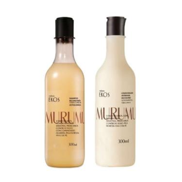 Imagem de EKkOS Murumuru Shampoo e Condicionador Reconstrutor Antiquebra, 300ml, Kit com 2 Unidades