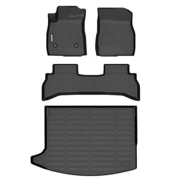 Imagem de Binmotor - Para Encore GX FWD 2020-2026 Conjunto de tapetes de carro e forro de carga, tapetes de carro TPE impermeáveis para acessórios Encore GX FWD - Preto