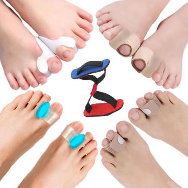 Imagem de Kit 9 pçs protetor corretor joanete pés alívio dor cód-234 - SWG, BEGE