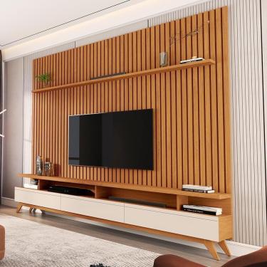 Imagem de Conjunto De Rack E Painel Pará Nature Off White