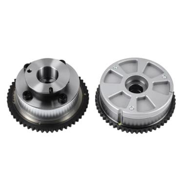Imagem de HAYIAUTO 2 peças de roda dentada de eixo de came de admissão e escape CVVT 243502E700 243702E020 para Hyundai Elantra Kona Veloster, para Kia Forte Seltos Soul Forte 5 2.0L 2017-2022 engrenagem de