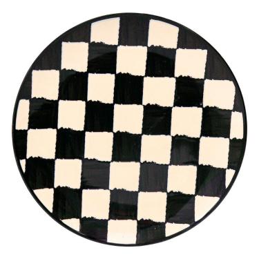 Imagem de Jogo De Pratos Rasos Em Cerâmica Unni Com 6 Peças 26cm Oxford Damas