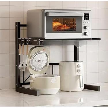 Imagem de Suporte Para Micro-Ondas | Rack De Armazenamento Para Cozinha | Material Resistente E DuráVel(Camada Dupla)