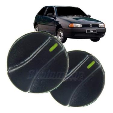 Imagem de 2 Botão de Ar Ventilador Painel Gol Parati Saveiro Bola G2 - SHALOMCAR