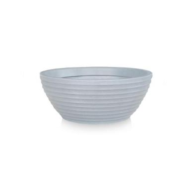 Imagem de Vaso De Planta Flor Bacia Cuia Polietileno 30X12 Cinza Claro - Foster 