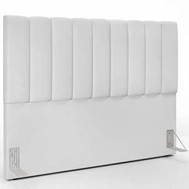 Imagem de Cabeceira Cama Box Casal King 195 cm Dália W01 Facto Branco - Lyam Decor