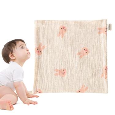 Imagem de Toalhas de algodão para bebês - Toalhas macias absorventes para bebês | Quadrados 23 x 23 cm reutilizáveis panos de arroto fofos, lenço de rosto para recém-nascidos, crianças pequenas, berçário