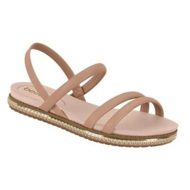 Imagem de Sandália Flatform Com Detalhes Em Strass Feminina Beira Rio-Feminino