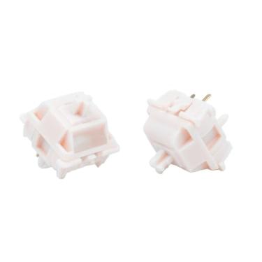 Imagem de GATERON Smoothie Series Keyboard Switches, Linear Tactile Silent RGB LED 5 Pin Factory Pre-lubed Full POM Key Switches for MX Mechanical Keyboard (110, Strawberry)