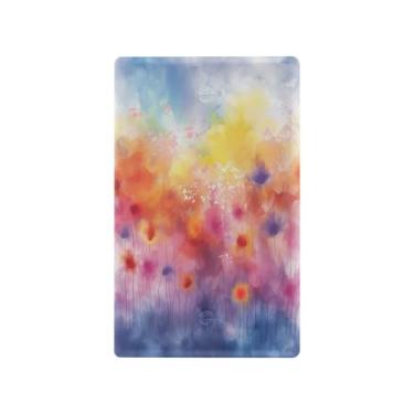 Imagem de Blueangle Placa de parede decoradora de capa em branco, tamanho padrão, 1 gangue, flores coloridas, capa para interruptor de pintura para quarto de escritório em casa, 4,53 x 2,76 polegadas (763)