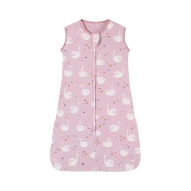 Imagem de Saco De Dormir De Algodão Para Bebês Sem Mangas, Colcha Anti-chute Com