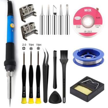 Imagem de MYPUQIAO PS4 HDMI Port Repair Kit Ultimate Bundle - 2 PCS HDMI Ports for PS4 1000/1100/1200 Models, 60W Digital Soldering Iron Station with Screwdrivers, Full Tool Set for PlayStation 4 Console Repair