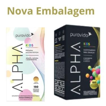 Imagem de Kit 2 Alpha Kids Multivitamínico Premium Puravida Infantil - Pura Vida